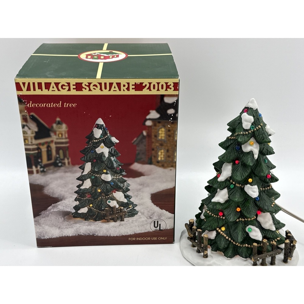 Mervyn's Lighted Christmas Decorated Tree Indoor Figurine